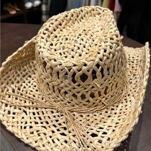 Peter Grimm Stylish Tan Woven cowboy hat perfect for summer
